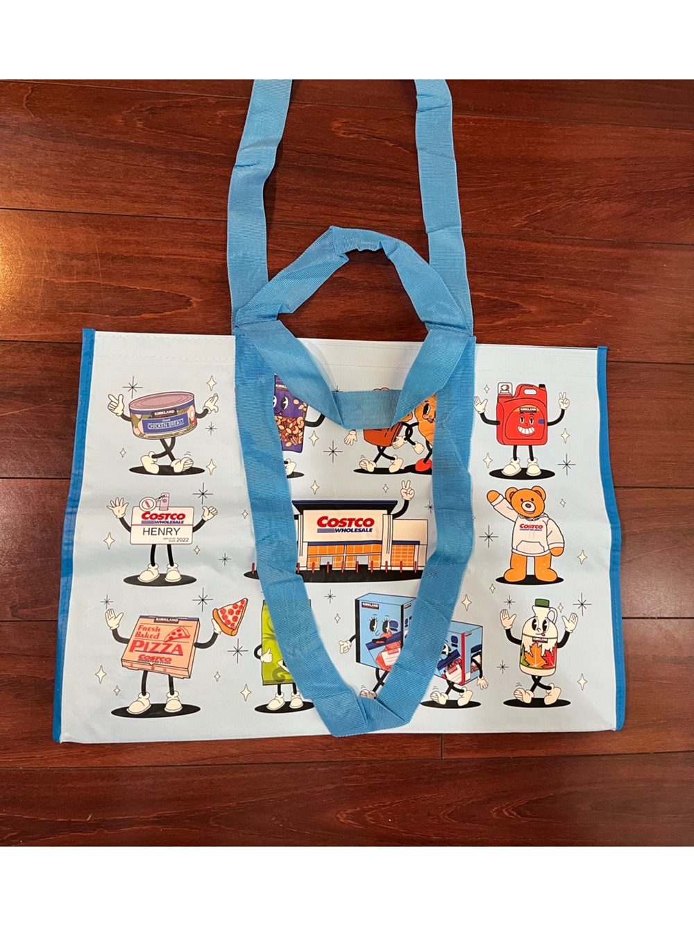 4-Pack Costco Character V2 Reusable Shopping Bags W 20” x H 14” x D 11.5”  New - Picture 13 of 16